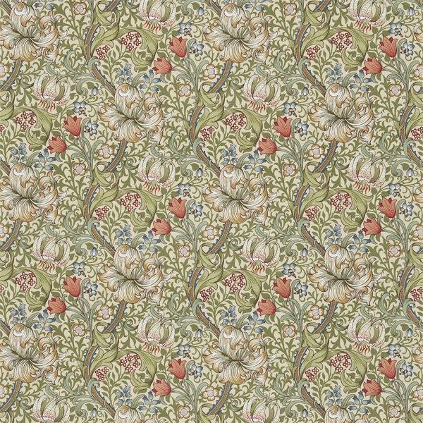 Morris & Co Tyg Golden Lily — Compilation Fabric