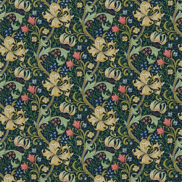 Morris & Co Tyg Golden Lily — Compilation Fabric