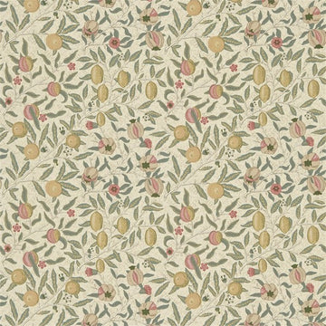 Morris & Co Tyg Fruit Tygprov - Ivory/Teal