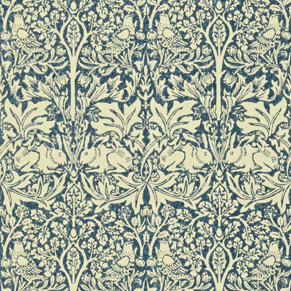 Morris & Co Tapet Brer Rabbit Tapetprov - Indigo/Vellum