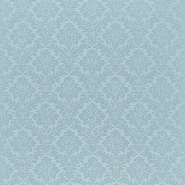 Lymington Damask Sky Blue — Sanderson tygprov