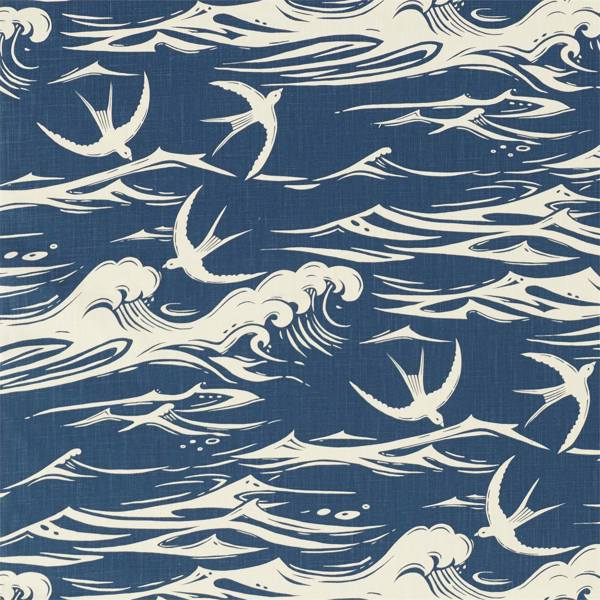 Sanderson Tyg Swallows at Sea