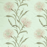 Catherinae Embroidery Silver Mint — Sanderson tygprov