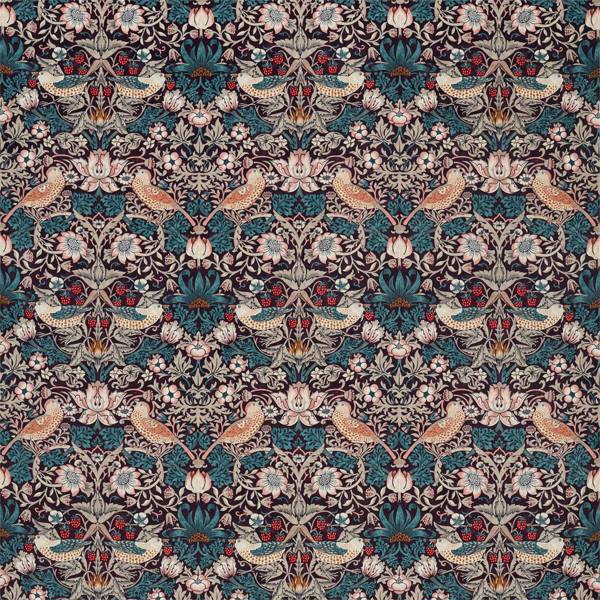 Morris & Co Tygprov Strawberry Thief Velvet