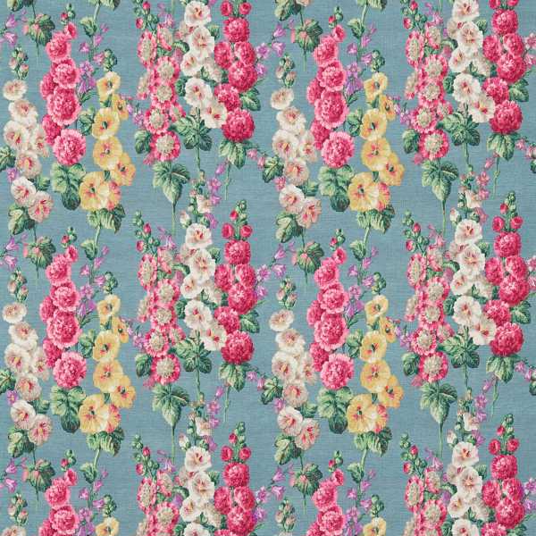 Sanderson Tygprov Hollyhocks