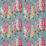Sanderson Tygprov Hollyhocks