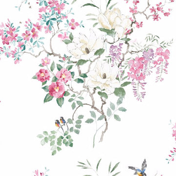 Sanderson Tapetprov Magnolia & Blossom Panel B