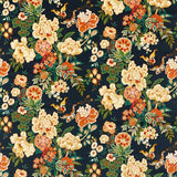 Emperor Peony Midnight/Apricot — Sanderson tygprov