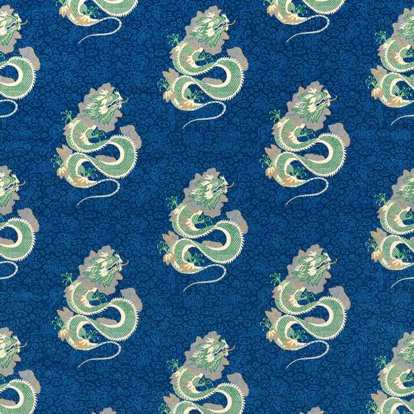 Sanderson Fabric Water Dragon