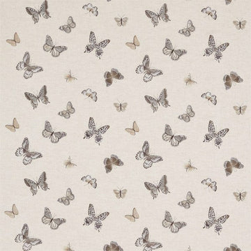 Sanderson Tygprov Butterfly Embroidery