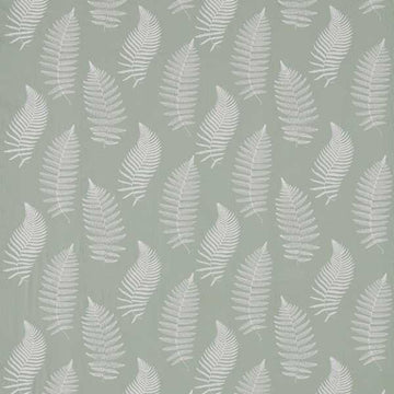 Sanderson Tygprov Fern Embroidery