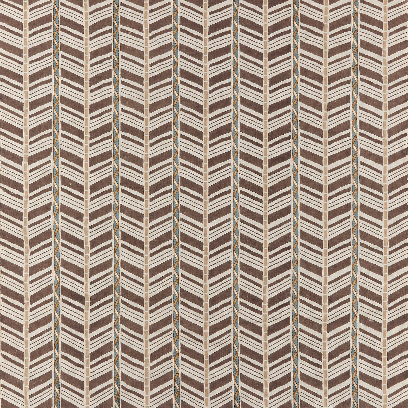 Woodbridge stripe Chocolate — Osborne & Little tygprov