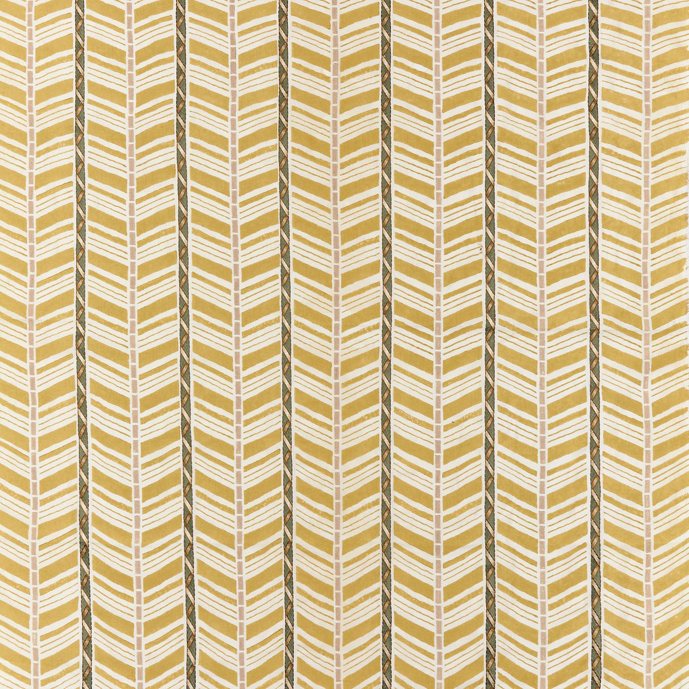 Woodbridge stripe Ochre — Osborne & Little tygprov
