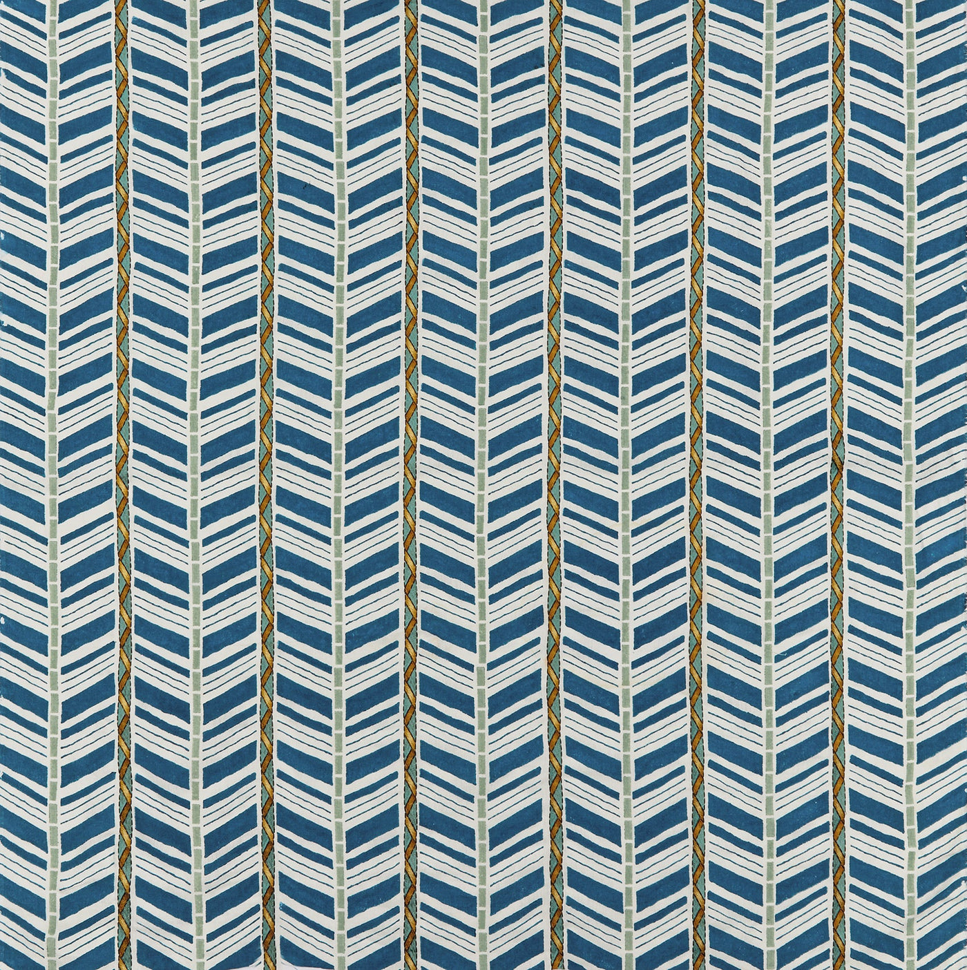 Woodbridge stripe Indigo — Osborne & Little tygprov
