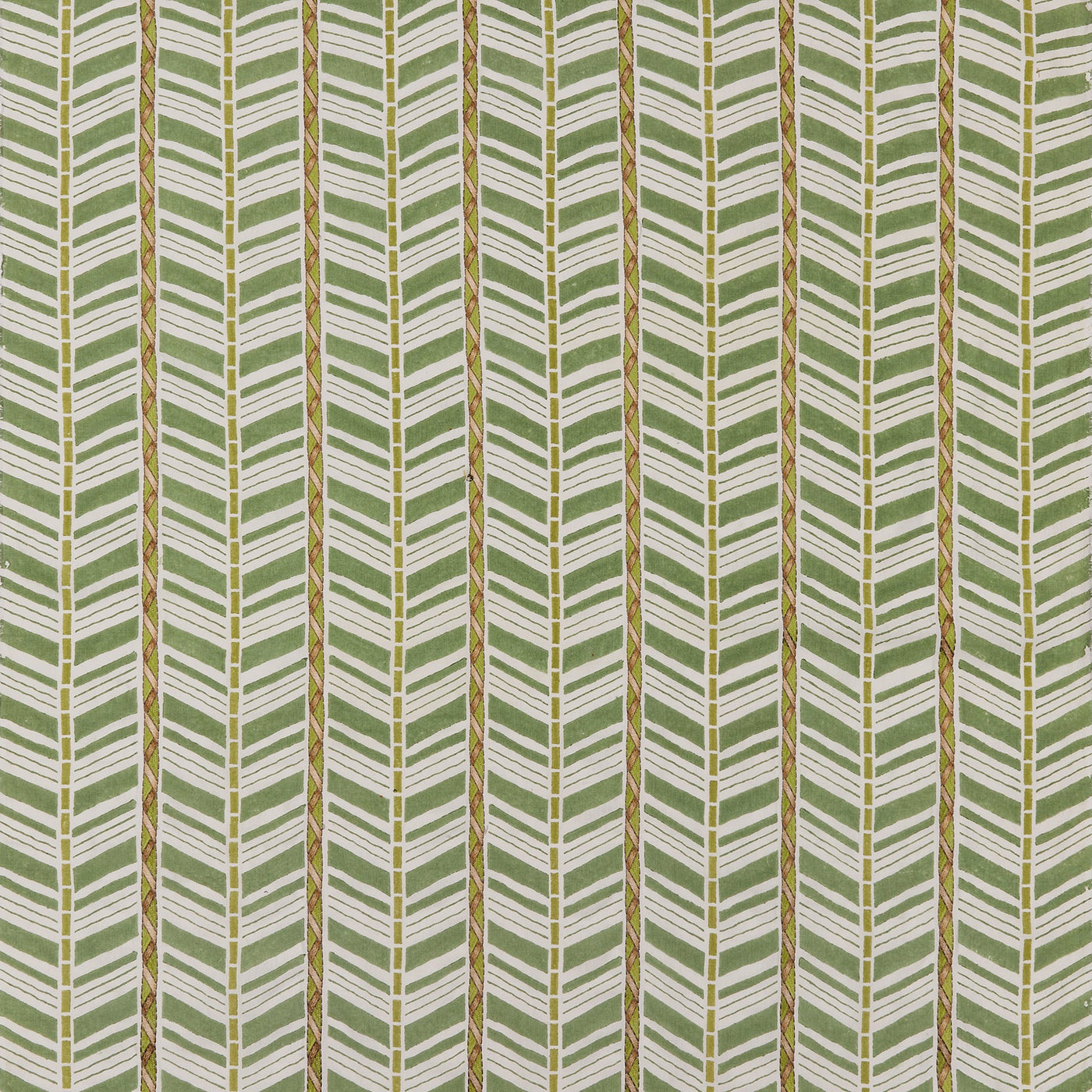 Woodbridge stripe Emeraldgreen — Osborne & Little tygprov