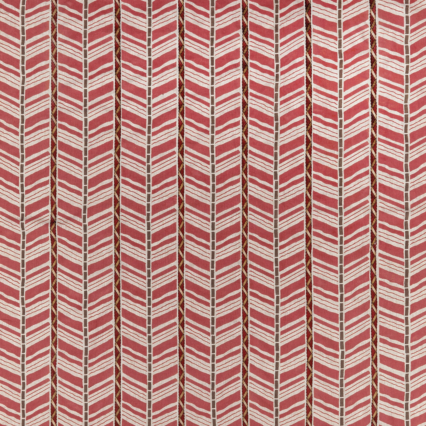 Woodbridge stripe Red — Osborne & Little tygprov