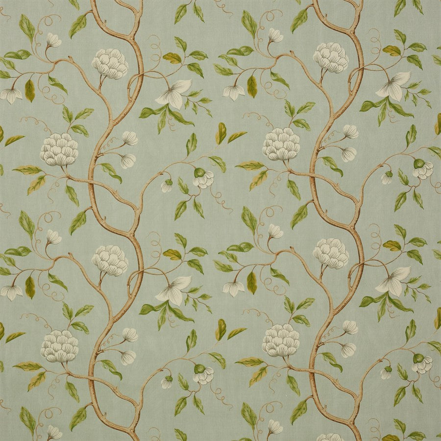Snow Tree Aqua — Colefax & Fowler tygprov