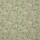 Snow Tree Aqua — Colefax & Fowler tygprov