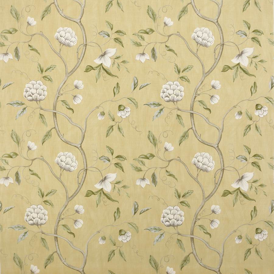 Snow Tree Yellow — Colefax & Fowler tygprov
