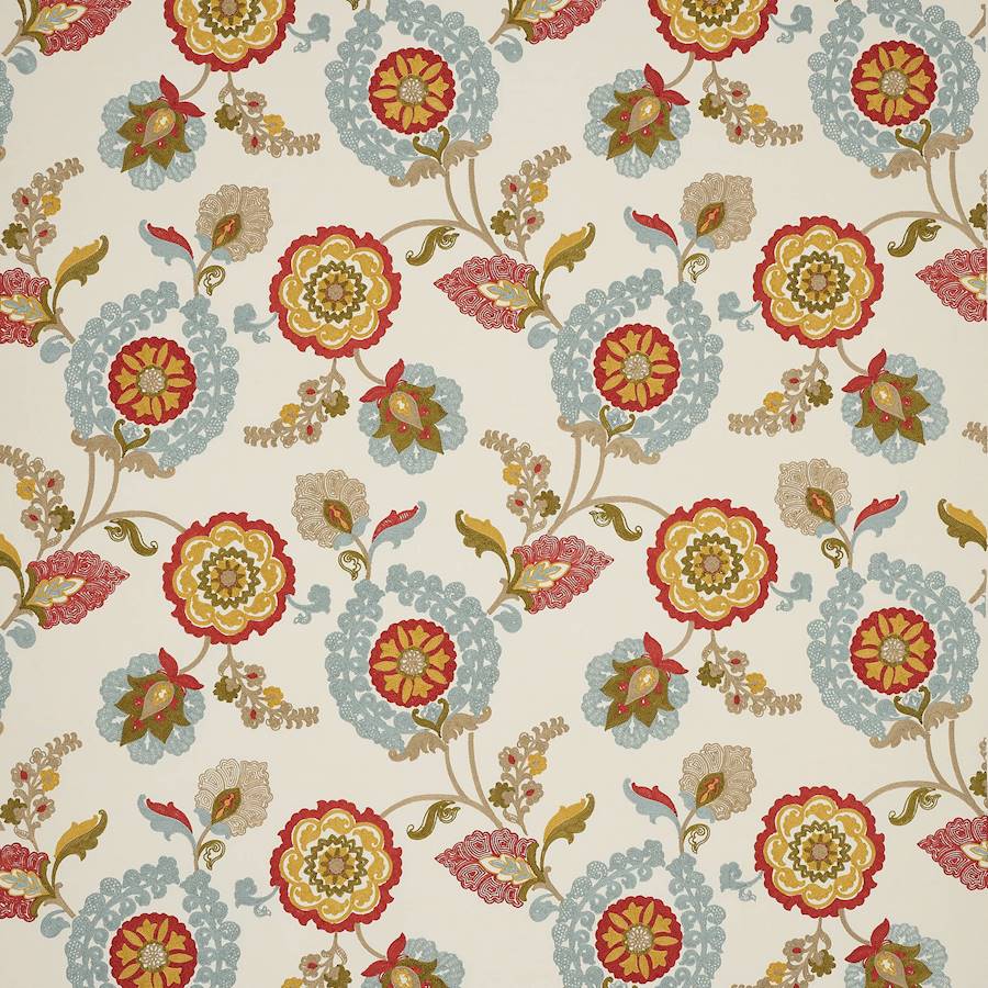 Olander Tomato/Olive — Colefax & Fowler tyg