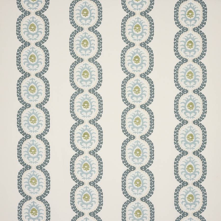 Aubrey Stripe Blue — Colefax & Fowler tyg