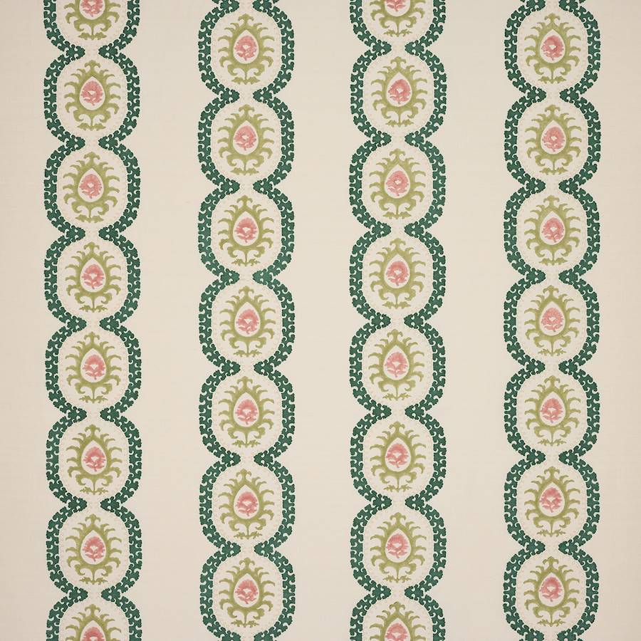 Aubrey Stripe Forest — Colefax & Fowler tyg