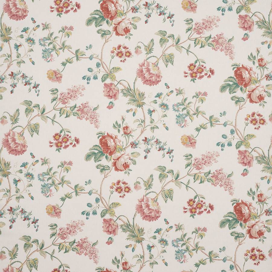 Nerina Tomato/Sage — Colefax & Fowler tyg