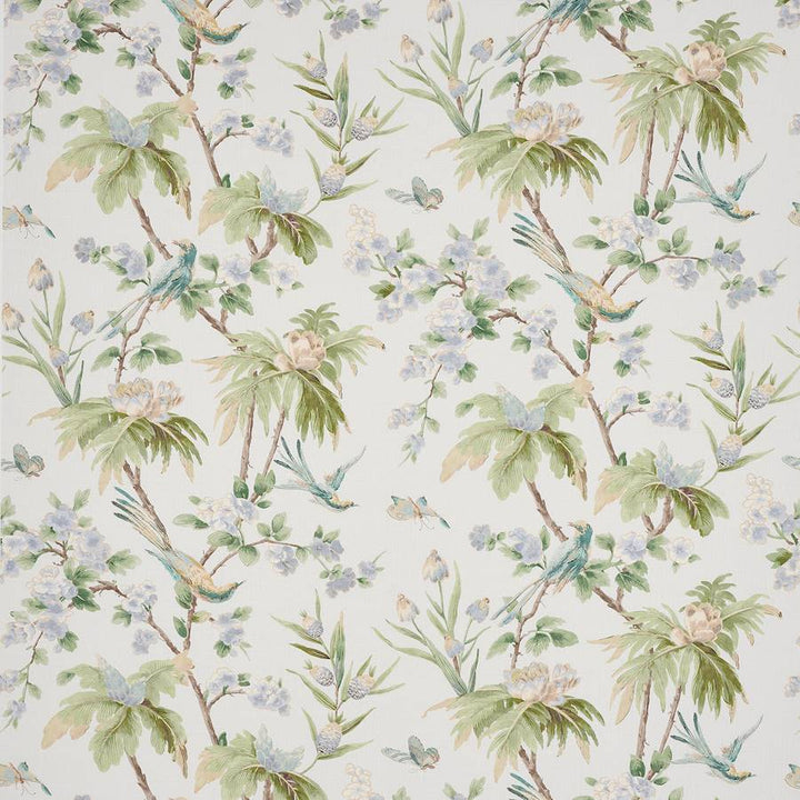 Palm Blossom Blue/Green — Colefax & Fowler tyg