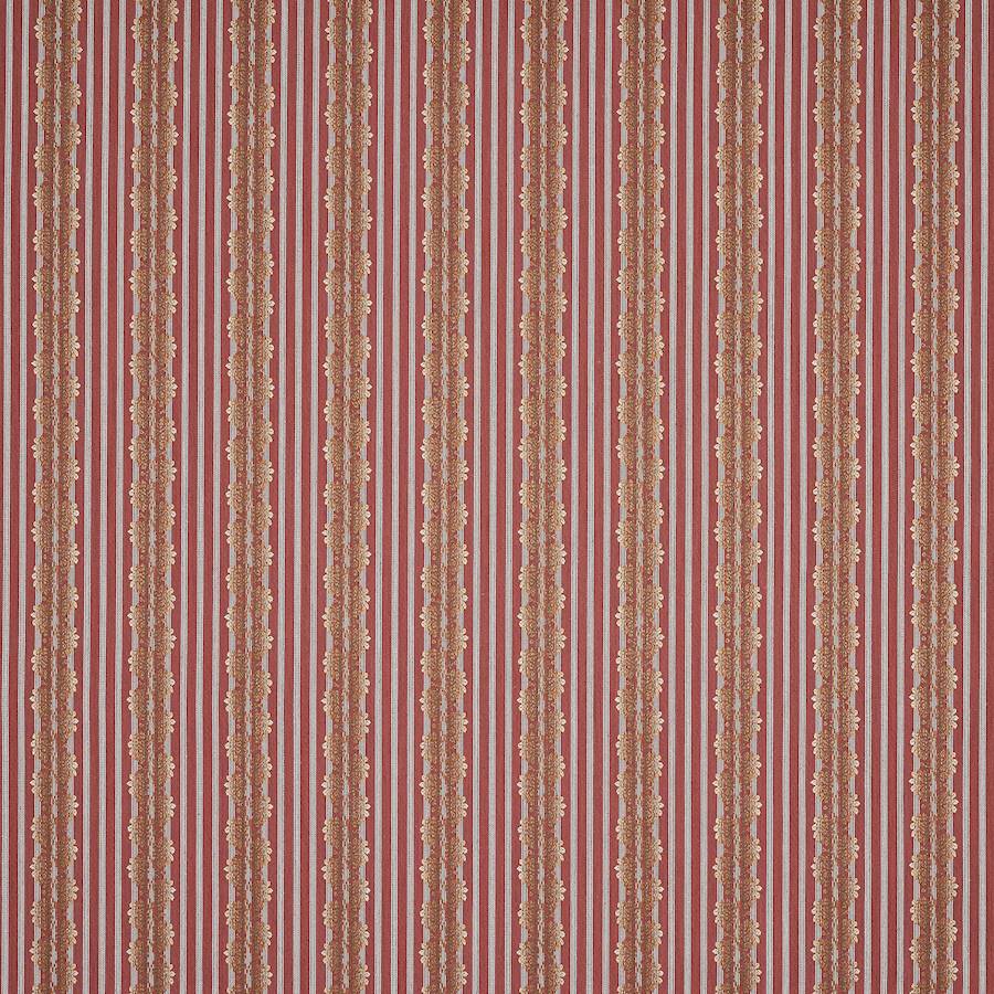 Silvano Stripe Red — Colefax & Fowler tygprov