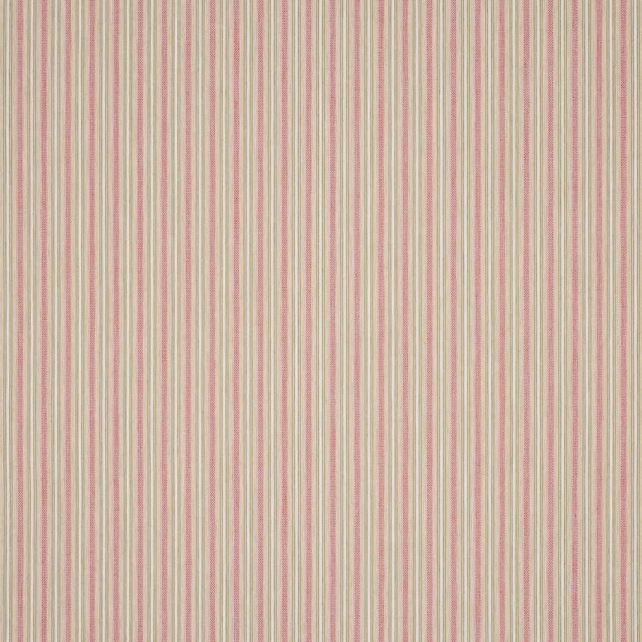 Dorney Stripe Tomato/Olive — Colefax & Fowler tygprov