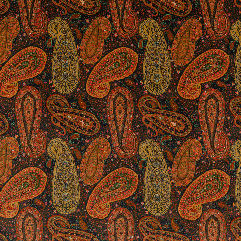Peregrine Paisley Velvet H Tyg — Mulberry Home