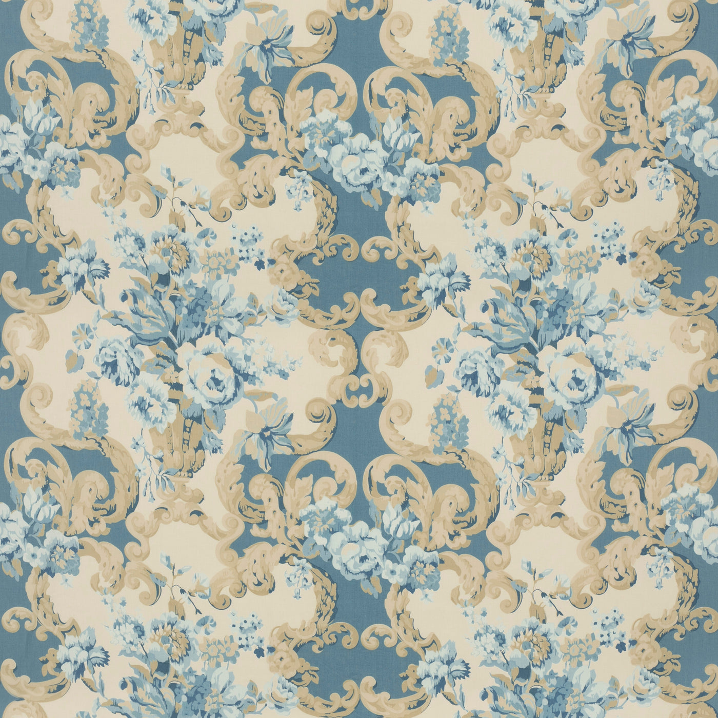 Floral Rococo H Tyg