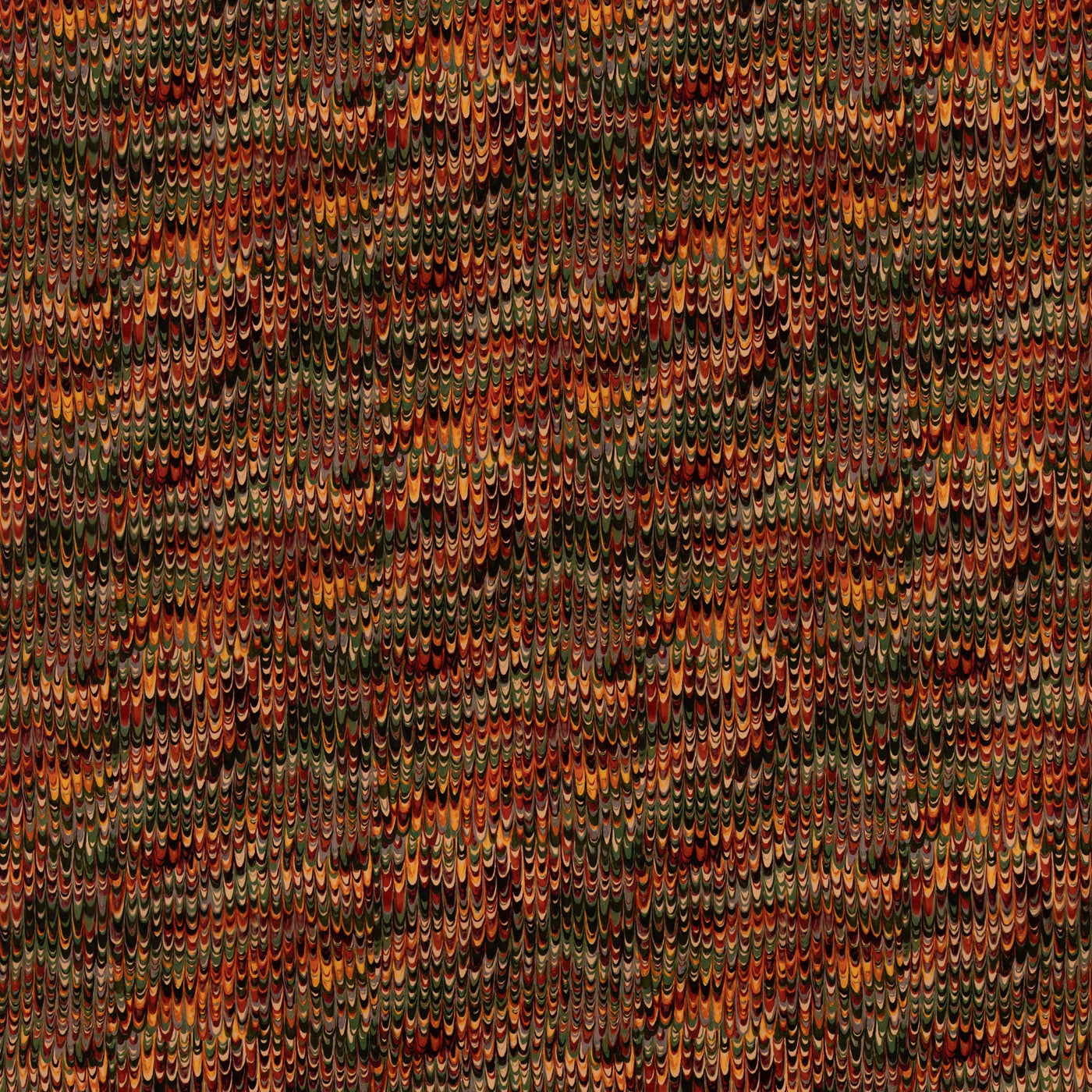 End Paper Velvet R Red/Green tyg