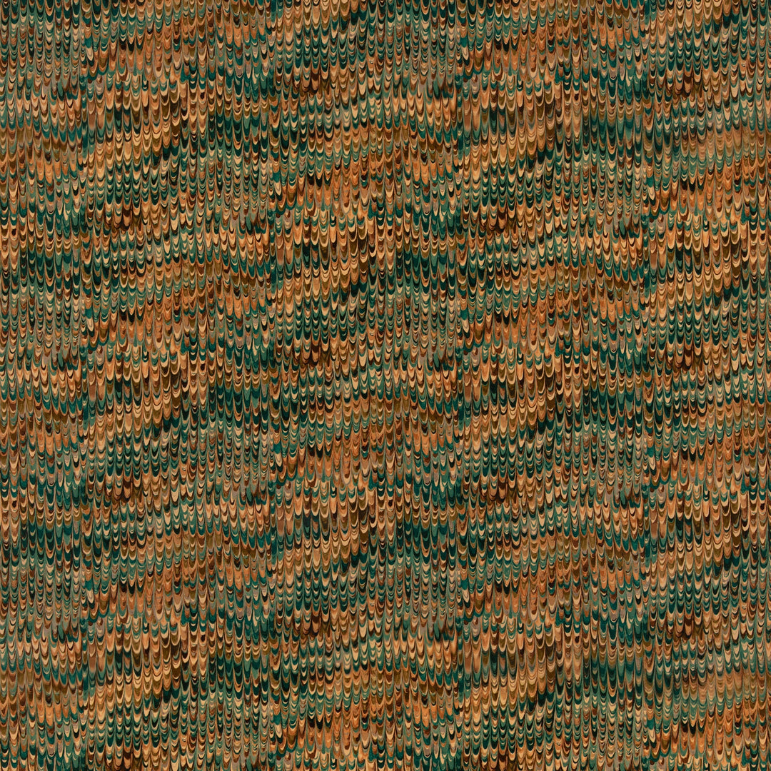 End Paper Velvet R Tygprov - Teal/Spice