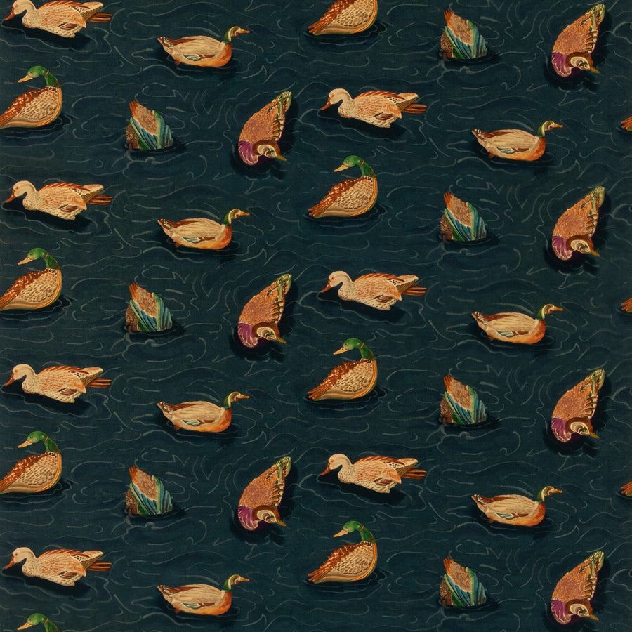 Duck Pond Velvet H Tyg