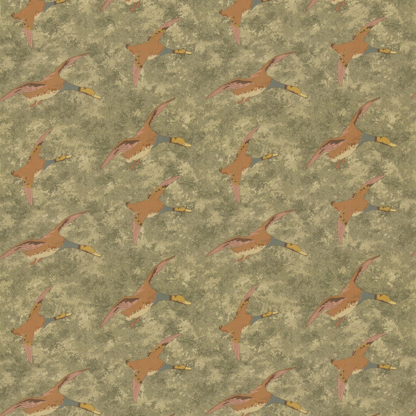 Forest Ducks H Lovat tyg