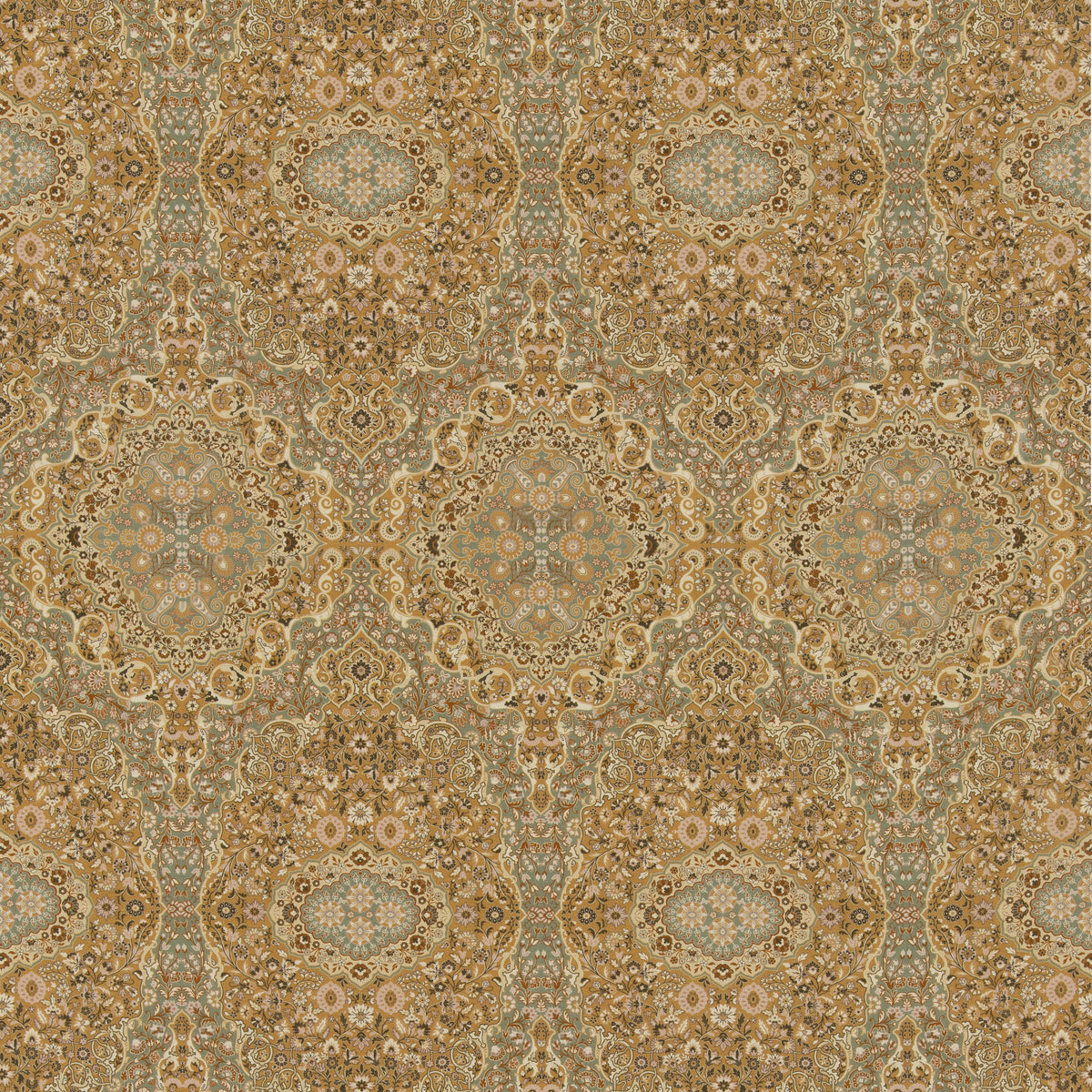 Woodland Paisley H Ochre tyg