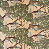 Flying Ducks Velvet H Camel tyg