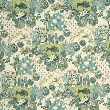 Glendale R Tygprov - Teal/Leaf