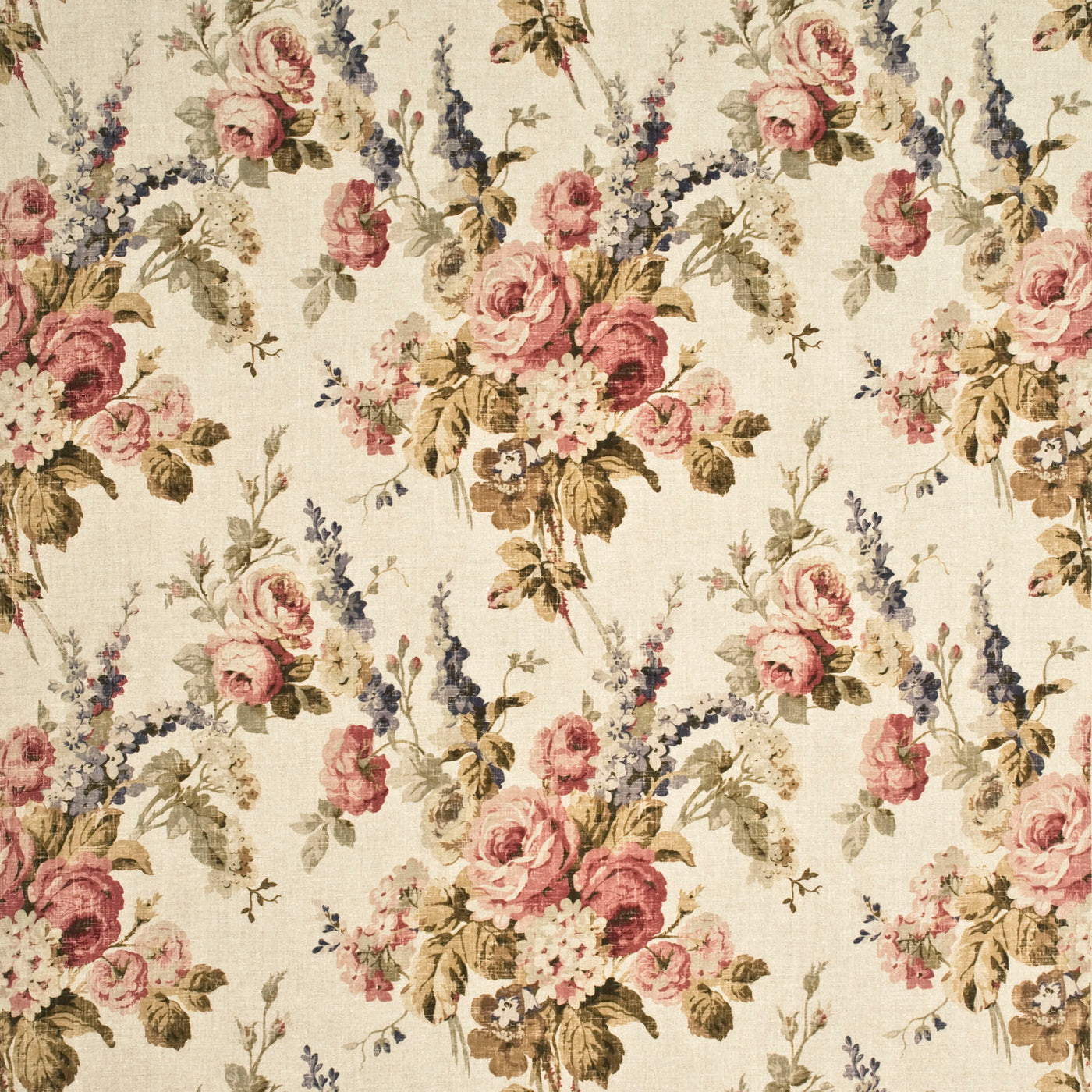 Vintage Floral J Antique/Rose tyg