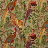 Game Birds Velvet H Tyg