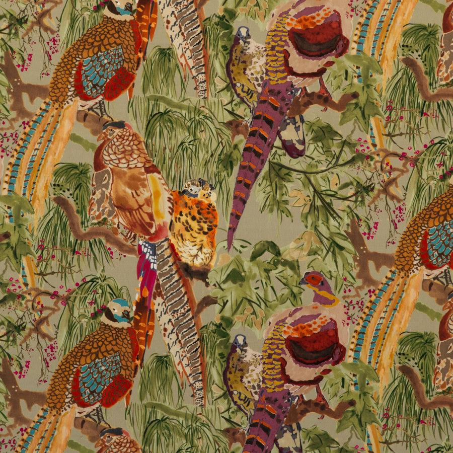 Game Birds Velvet H Tygprov