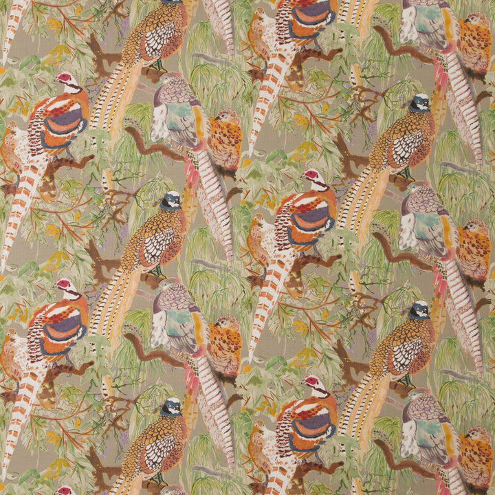Game Birds Linen K Tyg