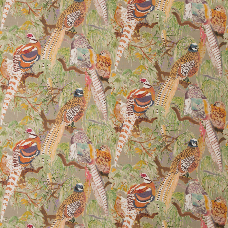 Game Birds Linen K Tygprov