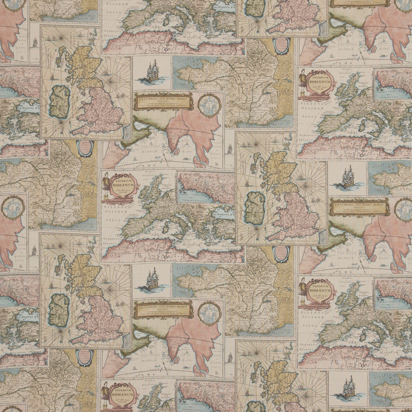 Bohemian Travels Linen N Multi tyg