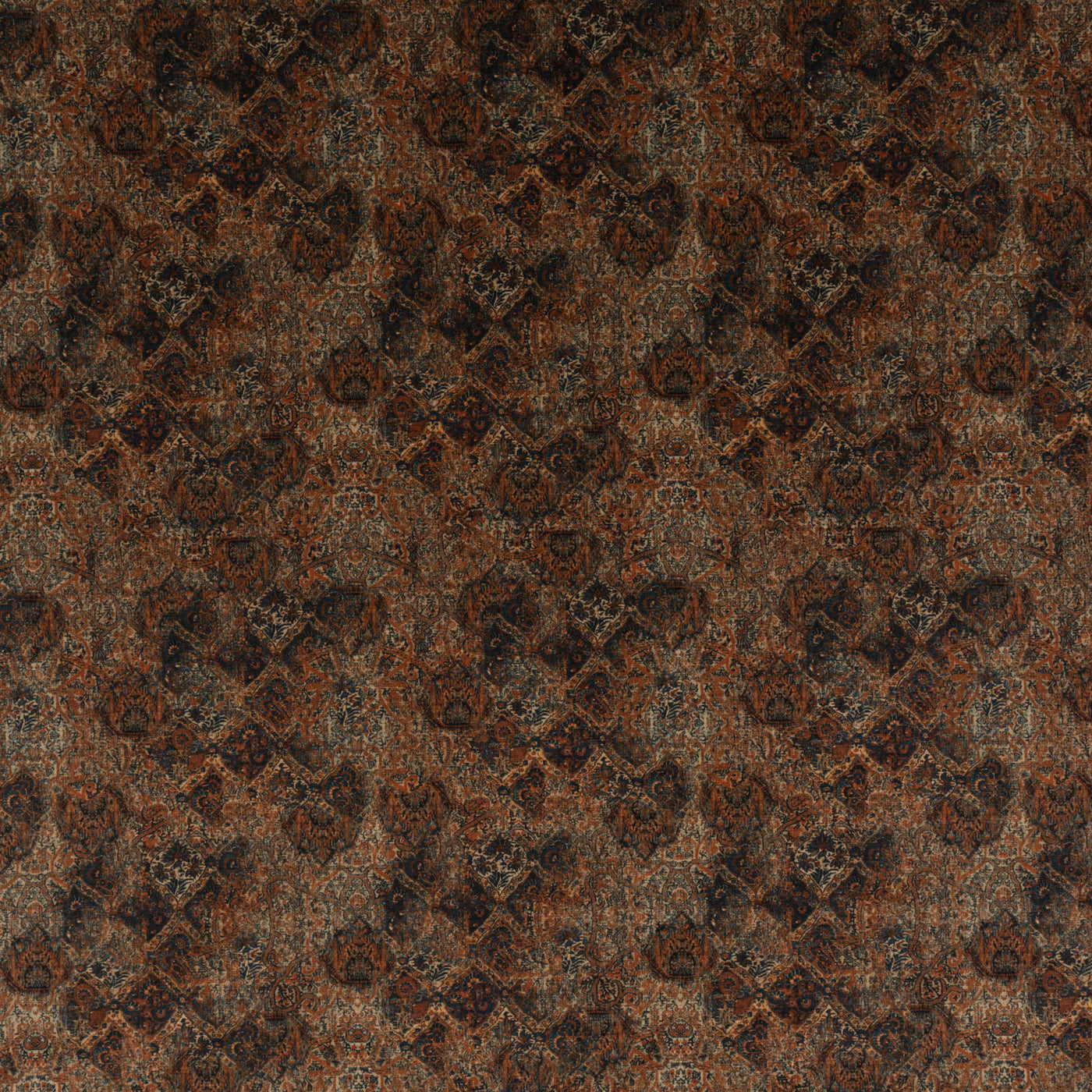 Bohemian Velvet H Teal/Spice tyg