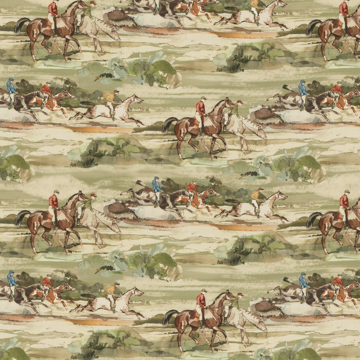 Morning Gallop Linen a Antique tyg