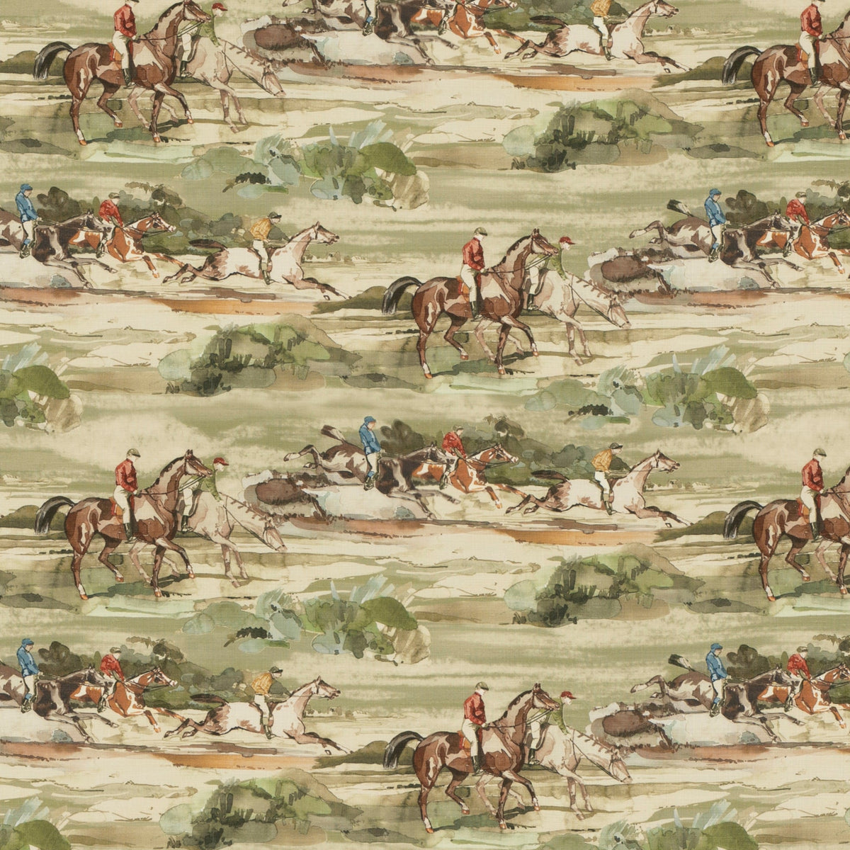 Morning Gallop Linen a Tyg — Mulberry Home Antique