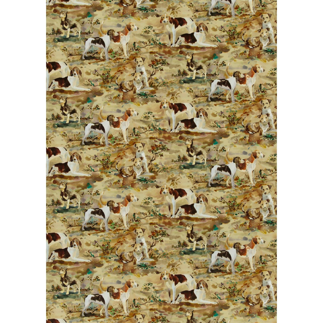 Mulberry Hounds Velvet Y Tygprov - Multi