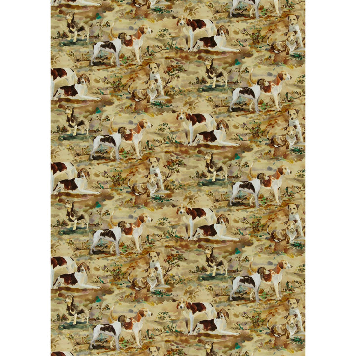 Mulberry Hounds Velvet Y Tyg